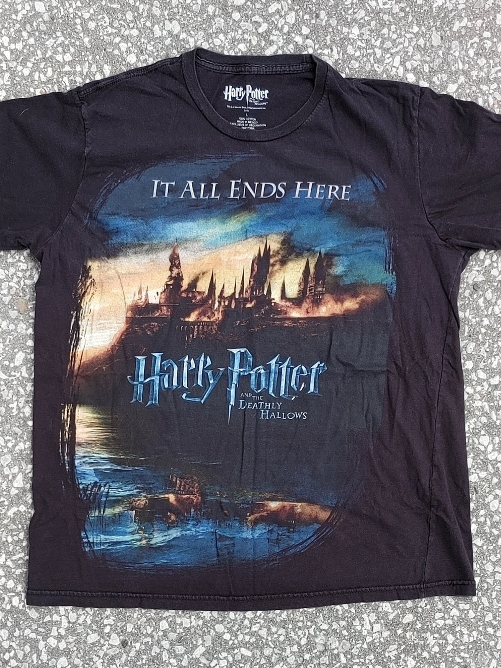 Vintage 2010 Harry Potter Deathly Hallows Movie Promo Shirt Voldemort Mens M